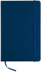 Zobrazit detaily pro Modrý poznámkový blok A5 s gumičkou, 96 strán Obrázky: Modrý poznámkový blok A5 s gumičkou, 96 strán
