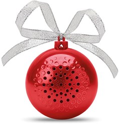 Obrázky: Bluetooth reproduktor-červená vianočná guľa