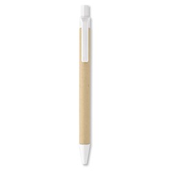 Obrázky: Ekologické guličkové pero, bielo-prírodné