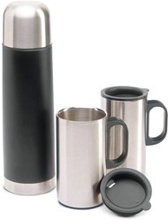 Zobrazit detaily pro Sada nerez termosky a 2 hrnčekov,čierna Obrázky: Sada nerez termosky a 2 hrnčekov,čierna