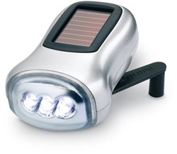 Zobrazit detaily pro LED baterka na solárny pohon a dynamo, strieborná Obrázky: LED baterka na solárny pohon a dynamo, strieborná