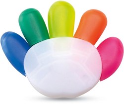 Zobrazit detaily pro Sada 5 zvýrazňovačov v tvare ruky Obrázky: Sada 5 zvýrazňovačov v tvare ruky