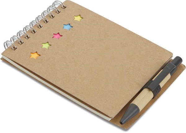 Obrázky: Recyklovaný zápisník s krúžkovou väzbou a perom, Obrázok 3
