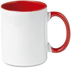 Zobrazit detaily pro Keramický hrčnek bielo-červený, 300 ml Obrázky: Keramický hrčnek bielo-červený, 300 ml