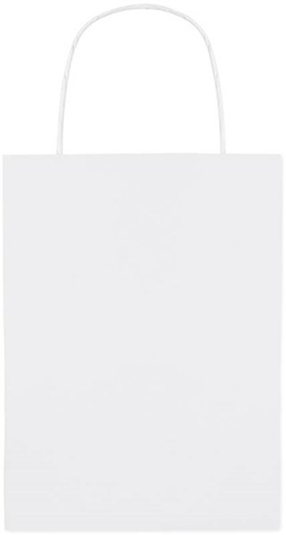 Obrázky: Papierová taška 16x10x23 cm, krútená šnúra, biela