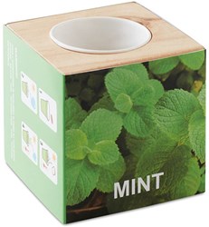 Zobrazit detaily pro Drevený kvetináč na bylinky so semienkami Obrázky: Drevený kvetináč na bylinky so semienkami