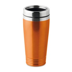 Zobrazit detaily pro Oranžový nerezový hrnček 400ml Obrázky: Oranžový nerezový hrnček 400ml