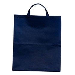 Obrázky: Modrá taška z netkanej textílie s krátkymi ušami