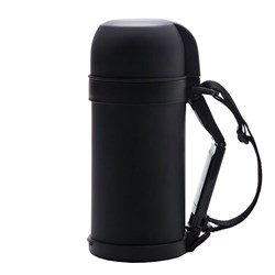 Zobrazit detaily pro Čierna outdoor.termoska s uchom a popruhom 1200 ml Obrázky: Čierna outdoor.termoska s uchom a popruhom 1200 ml