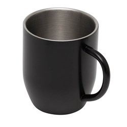 Zobrazit detaily pro Termohrnček s uchom čierny matný 380 ml,celonerez Obrázky: Termohrnček s uchom čierny matný 380 ml,celonerez