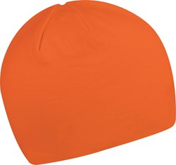 Obrázky: Ľahká dvojvrstvová bavlnená čiapka oranžová