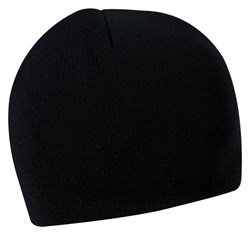 Obrázky: Zimná dvojvrstvová akrylová pletená čiapka čierna