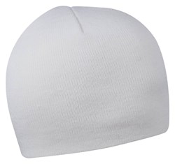 Obrázky: Zimná dvojvrstvová akrylová pletená čiapka biela