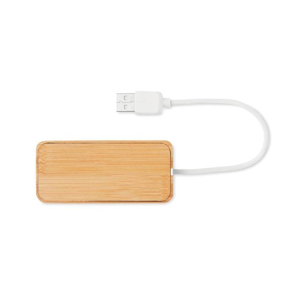 Obrázky: Bambusový USB hub, 3 porty, Obrázok 5