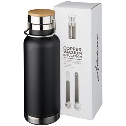 Zobrazit detaily pro Čierna medená fľaša s vákuovou izoláciou, 480 ml Obrázky: Čierna medená fľaša s vákuovou izoláciou, 480 ml
