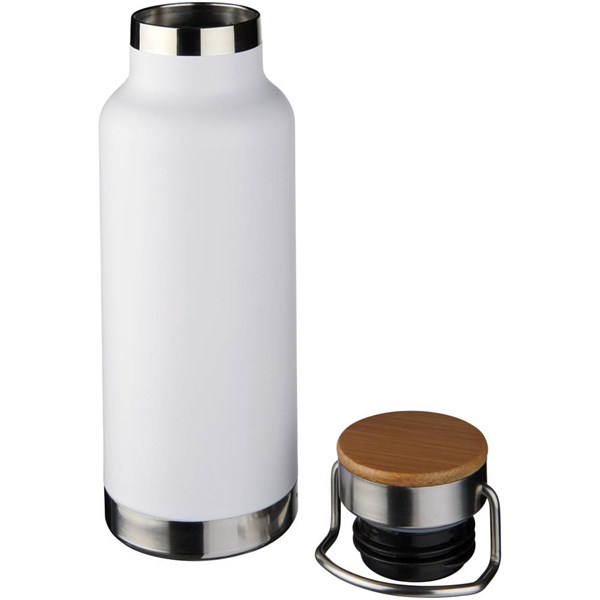Obrázky: Biela medená fľaša s vákuovou izoláciou, 480ml, Obrázok 3