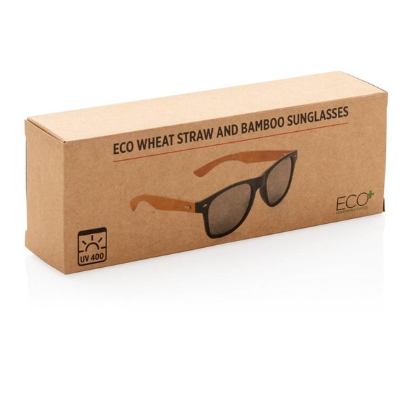 Obrázky: Slnečné okuliare z bambusu a pšenič. slamy,čierna, Obrázok 9