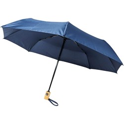 Obrázky: Recyklovaný skladací dáždnik automatický modrý