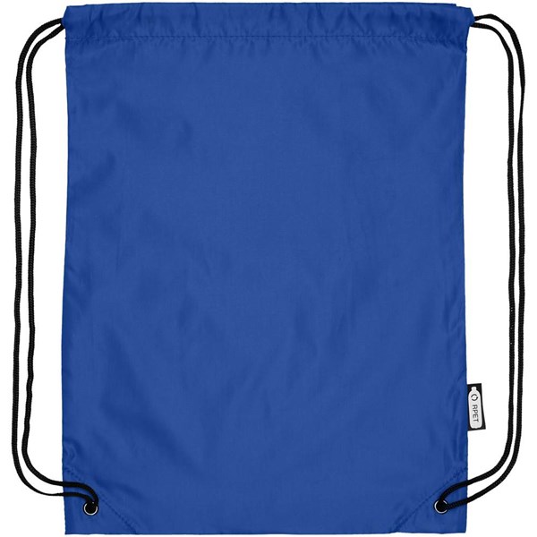 Obrázky: Sťahovací ruksak z recyklovaných PET modrá, Obrázok 2