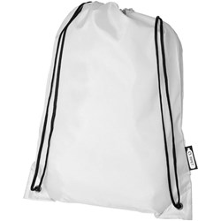 Obrázky: Sťahovací ruksak z recyklovaných PET biela