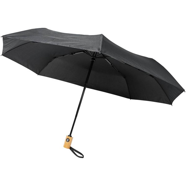 Obrázky: Recyklovaný skladací dáždnik automatický čierny, Obrázok 6