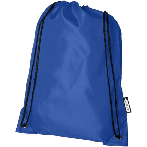 Obrázky: Sťahovací ruksak z recyklovaných PET modrá, Obrázok 3