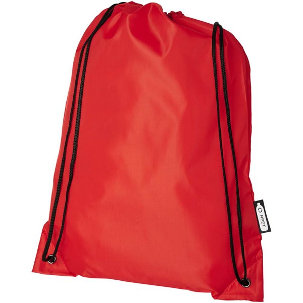 Obrázky: Sťahovací ruksak z recyklovaných PET červená, Obrázok 6