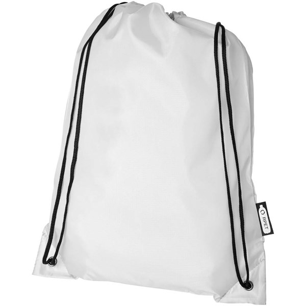 Obrázky: Sťahovací ruksak z recyklovaných PET biela, Obrázok 6