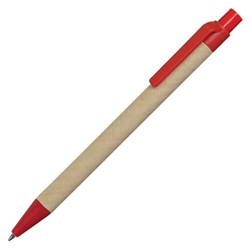 Obrázky: Papierové guličkové pero, červené plast.doplnky