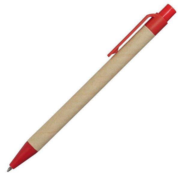 Obrázky: Papierové guličkové pero, červené plast.doplnky, Obrázok 2