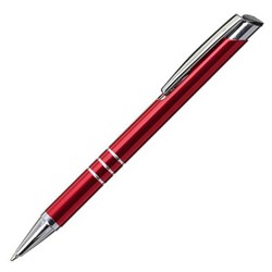 Obrázky: Červené hliníkové pero s tromi strieb.prúžkami