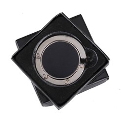 Obrázky: Kovový skladací vešiak na kabelku čierny