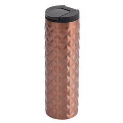 Zobrazit detaily pro Lesklý termohrnček 450 ml s diamant. vzorom, zlatý Obrázky: Lesklý termohrnček 450 ml s diamant. vzorom, zlatý