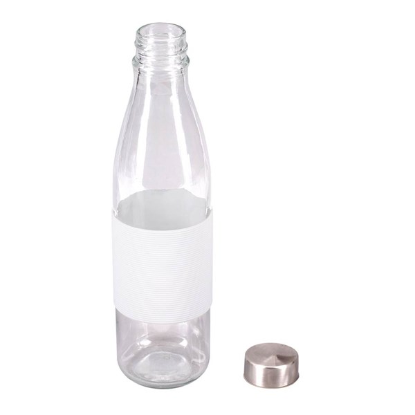 Obrázky: Sklenená fľaša, tvar kuželky 800 ml, Biely úchop, Obrázok 3