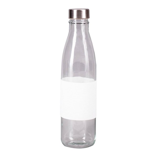 Obrázky: Sklenená fľaša, tvar kuželky 800 ml, Biely úchop, Obrázok 4