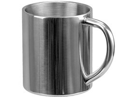 Zobrazit detaily pro Strieborný rovný nerezový termohrnček 240 ml Obrázky: Strieborný rovný nerezový termohrnček 240 ml