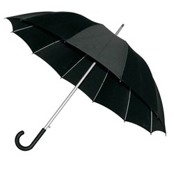 Obrázky: Čierny 12 panelový automatický dáždnik