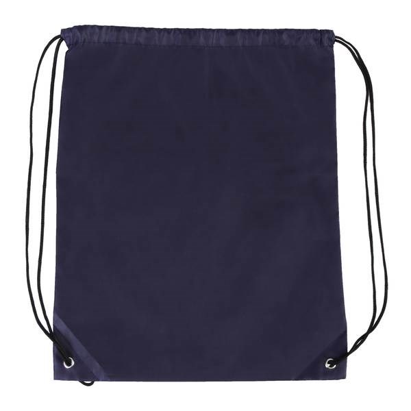 Obrázky: Jednoduchý polyesterový sťahovací ruksak tm. modrý, Obrázok 2