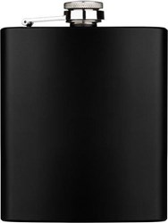 Zobrazit detaily pro Matná čierna kovová fľaška / likérka, 207 ml Obrázky: Matná čierna kovová fľaška / likérka, 207 ml