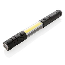 Zobrazit detaily pro Veľká magnetická teleskopická baterka s COB+3xLED Obrázky: Veľká magnetická teleskopická baterka s COB+3xLED