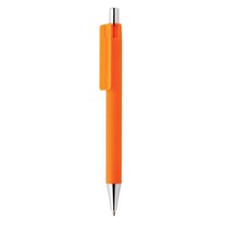 Obrázky: Oranžové pero X8 s pogumovaným povrchom