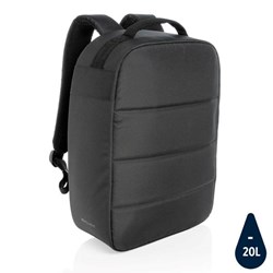 Obrázky: Čierny nedobytný ruksak na notebook z RPET AWARE
