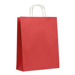 Obrázky: Papierová taška červená 32x12x40cm,krútená rukoväť