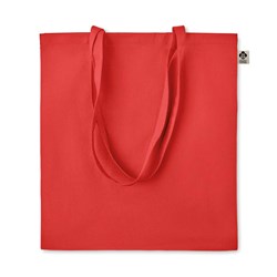 Obrázky: Nákupná taška z bio bavlny 140g, červená