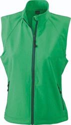 Obrázky: Zelená softshellová vesta J&N 270, dámska L