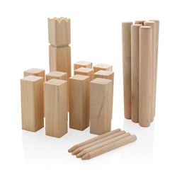 Zobrazit detaily pro Herná sada Kubb z dreva, hnedá Obrázky: Herná sada Kubb z dreva, hnedá