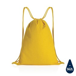 Obrázky: Šnúrkový ruksak Impact zo 145g recyk.bavlny, žltý