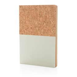 Zobrazit detaily pro Korkový a kraftový poznámkový blok A5, biely Obrázky: Korkový a kraftový poznámkový blok A5, biely