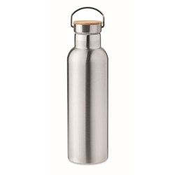 Zobrazit detaily pro Dvojstenná fľaša 750ml, strieborná Obrázky: Dvojstenná fľaša 750ml, strieborná