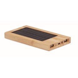 Zobrazit detaily pro Solárna powerbanka 4000 mAh v bambusovom obale Obrázky: Solárna powerbanka 4000 mAh v bambusovom obale